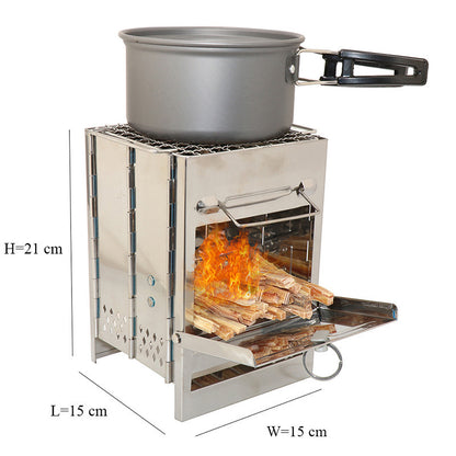 Lightweight Folding Wood Stove