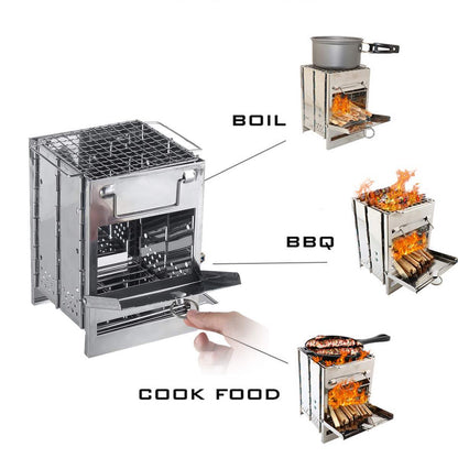 Lightweight Folding Wood Stove