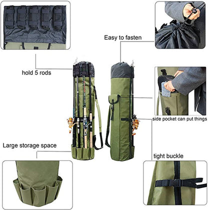 Cylinder Outdoor Fishing Gear Storage Bag